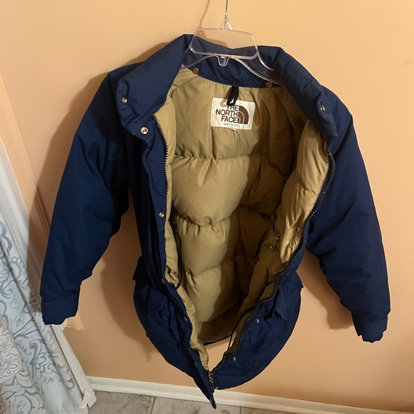 The North Face Vintage Made in USA Blue Goose Down Puffer Coat - Picture 2 of 9